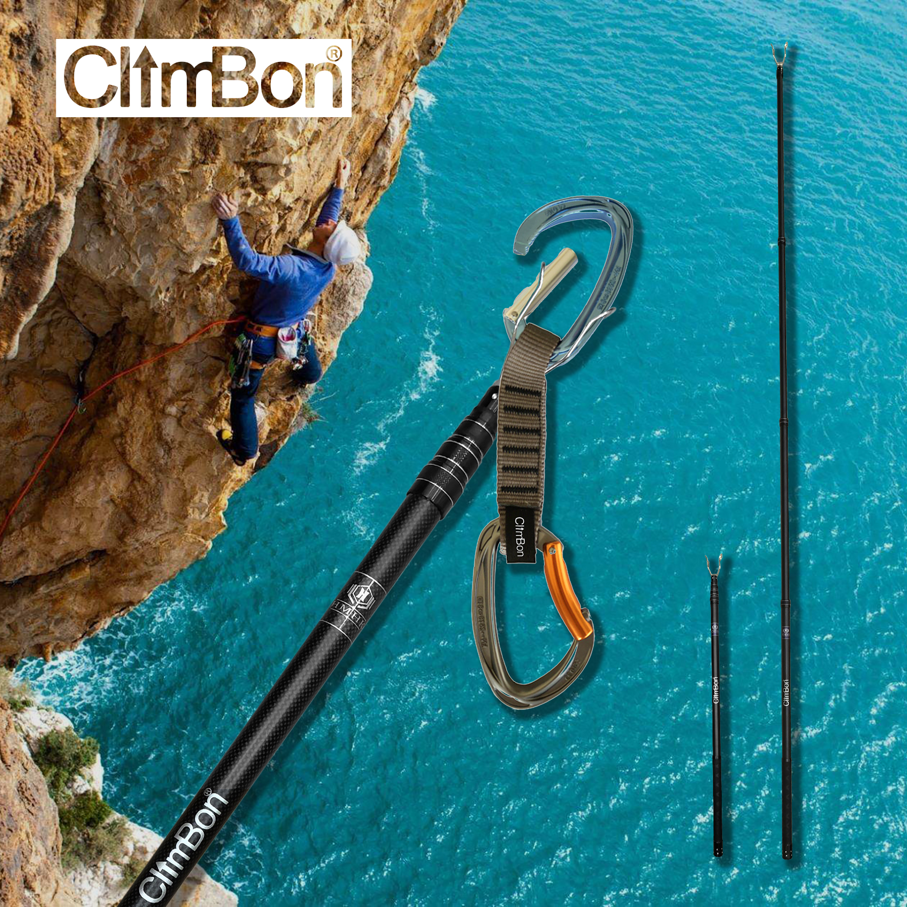 ClimBon榉木便携指力板攀岩抱石训练室内手指力量五角大楼挂绳款